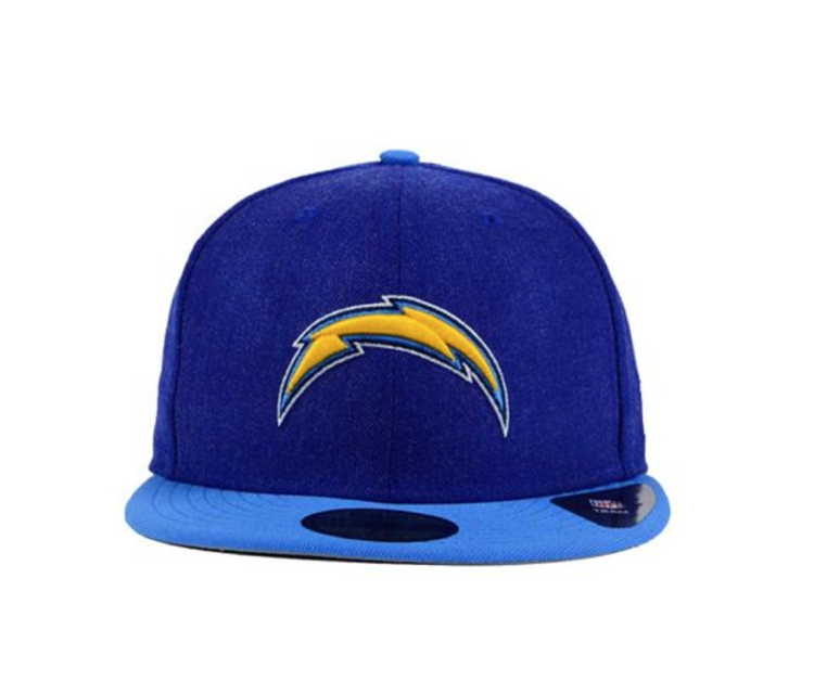 New Era LA Chargers Heather Action Heather Blue/Heather Light Blue