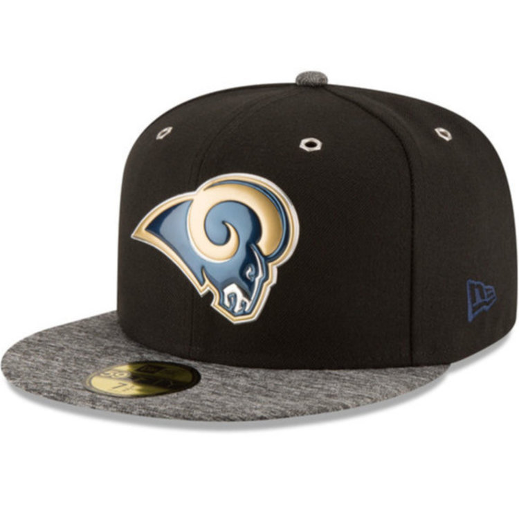 New Era Rams 16 Draft 5950 Black