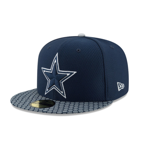 New Era Dallas Cowboys Black 2022 Salute to Service 59FIFTY Fitted Hat, Black, POLYESTER, Size 7 3/8, Rally House