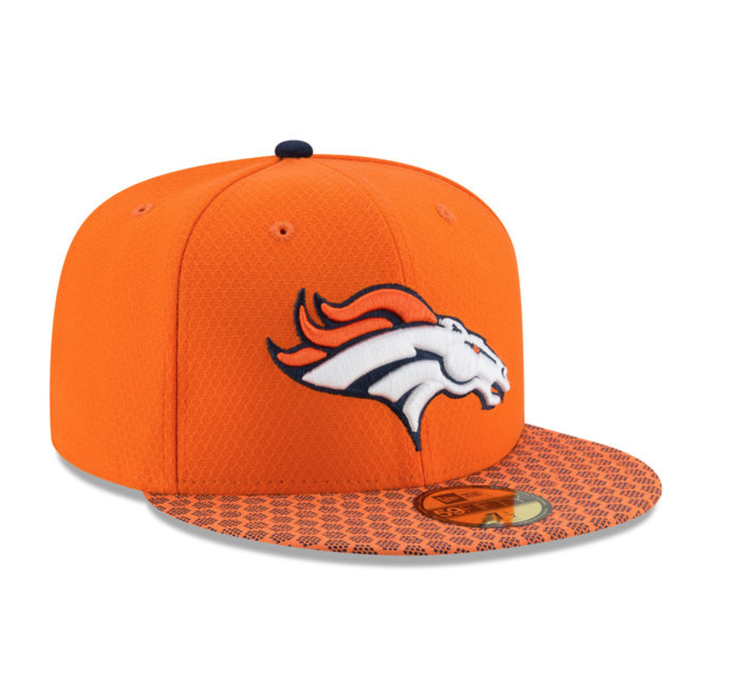 New Era Denver Broncos New Era 2017 On Field Fitted 5950 Orange