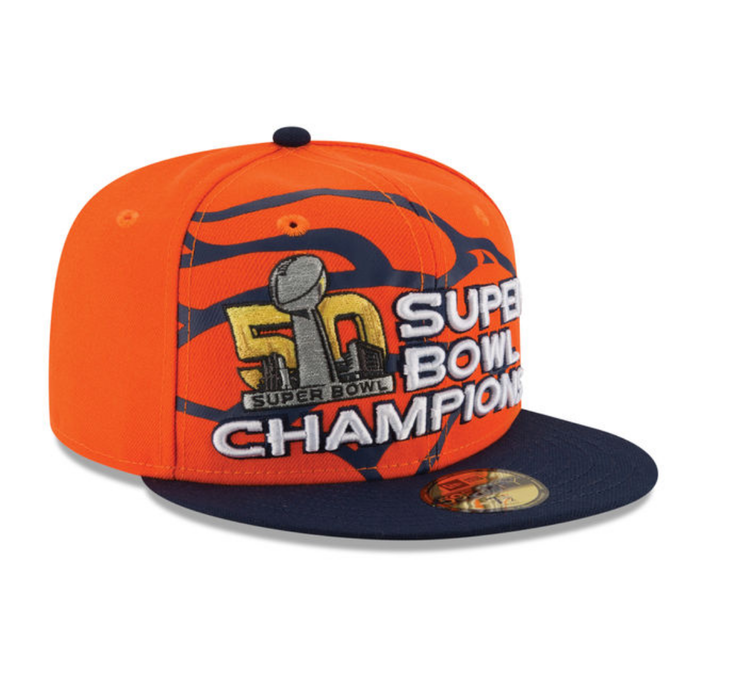 New Era Denver Broncos New Era Super Bowl 50 Champions Fitted 5950 Orange/Blue