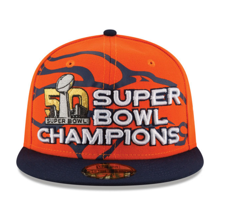 New Era Denver Broncos New Era Super Bowl 50 Champions Fitted 5950 Orange/Blue