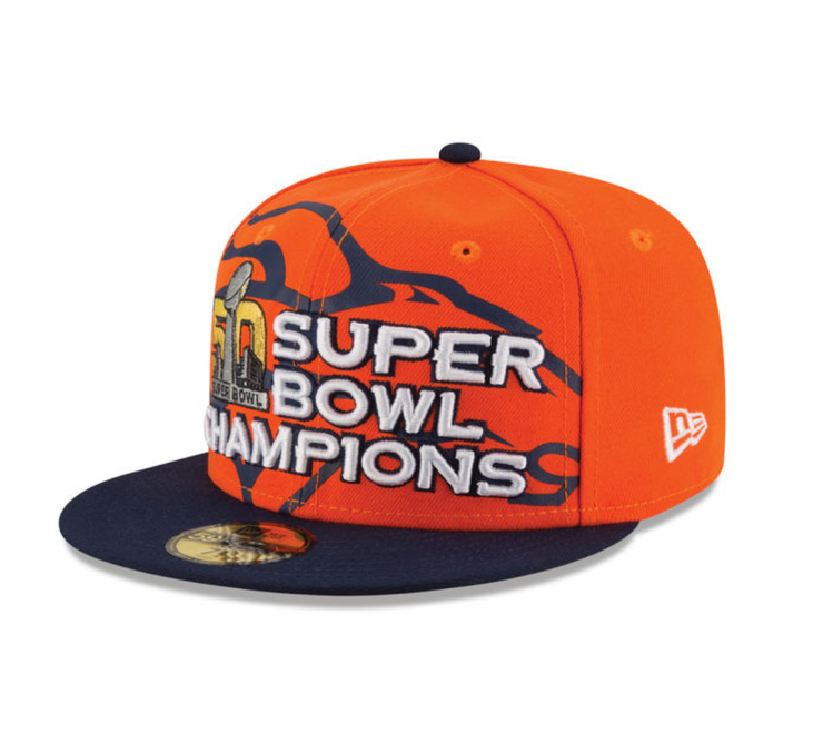 New Era Denver Broncos New Era Super Bowl 50 Champions Fitted 5950 Orange/Blue