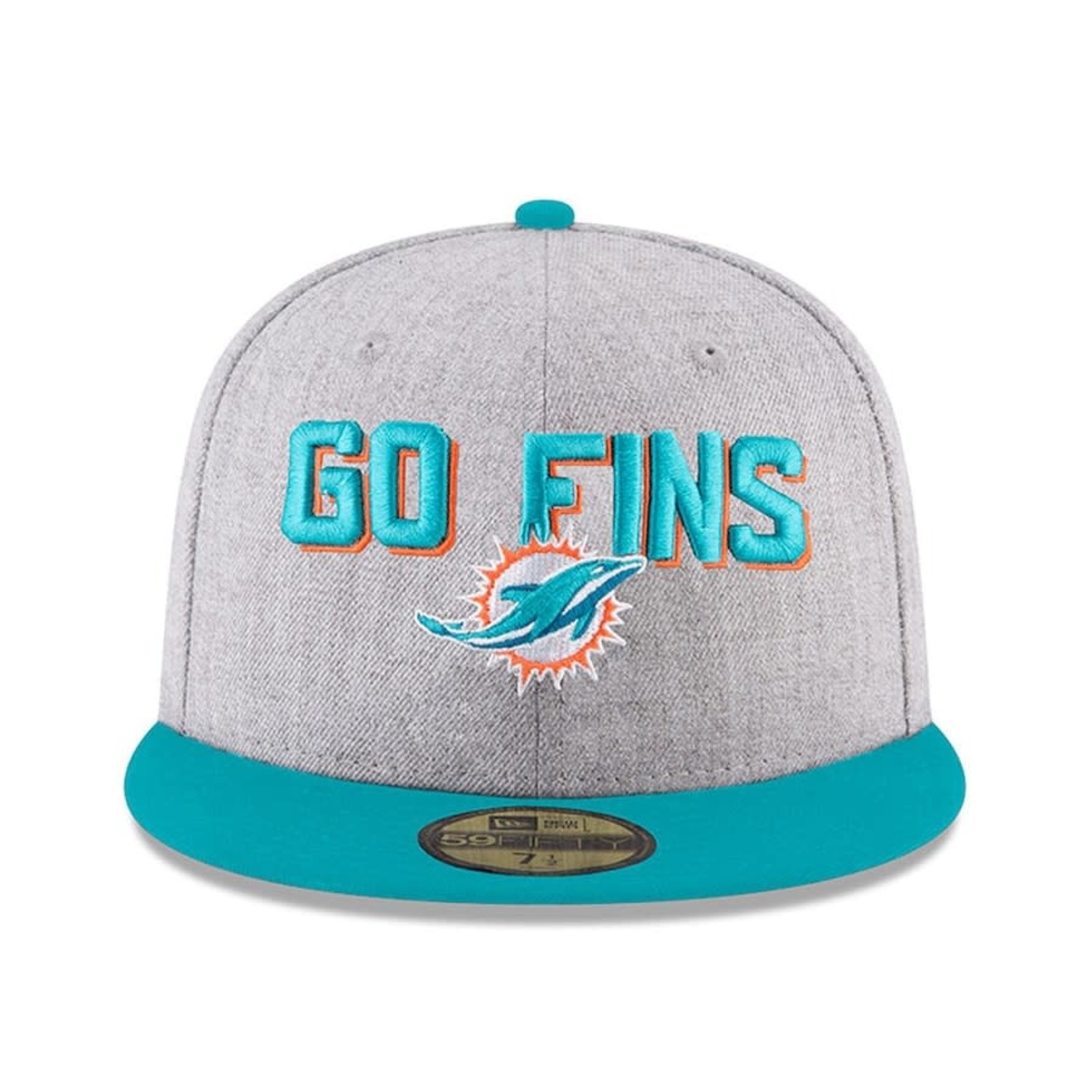 Miami Dolphins 59FIFTY New Era Low Pro Aqua Fitted Hat 7 1/2