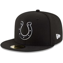 New Era Indianapolis Colts Black White Fitted