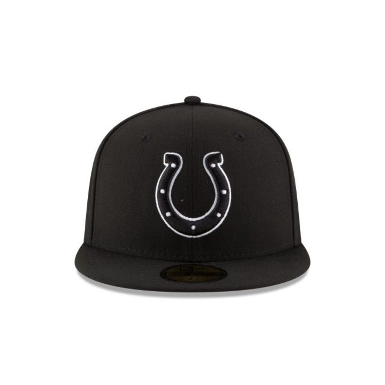 New Era Indianapolis Colts Black White Fitted