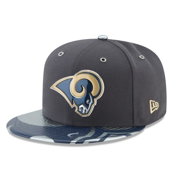 Men's New Era Royal Los Angeles Rams Ram Head Classic Trucker