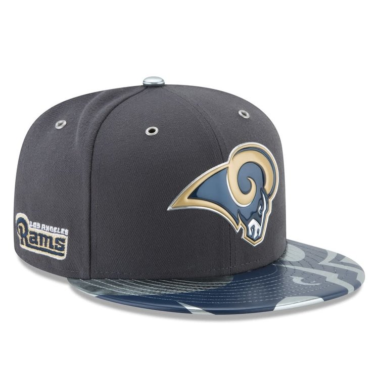 New Era Rams 17 Draft 5950 Graphite