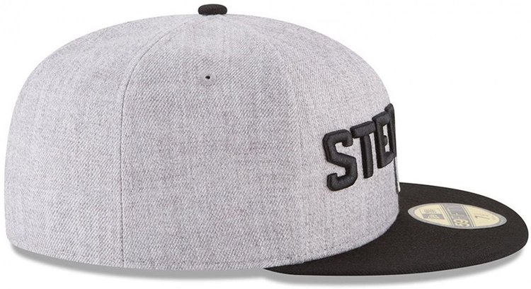 New Era Steelers 18 Draft Hthr Gray/Black