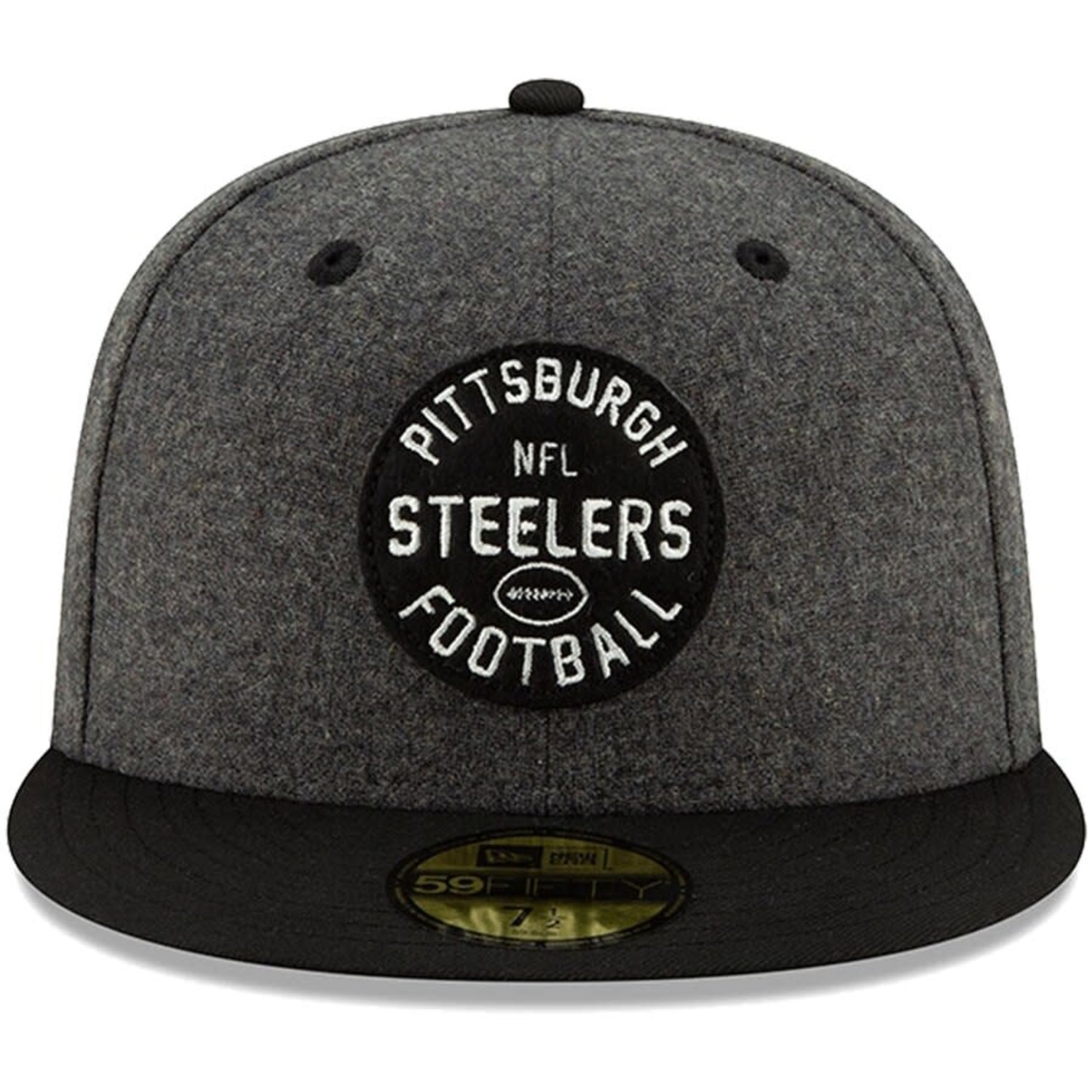 Pittsburgh Steelers 5950 Black White Hat