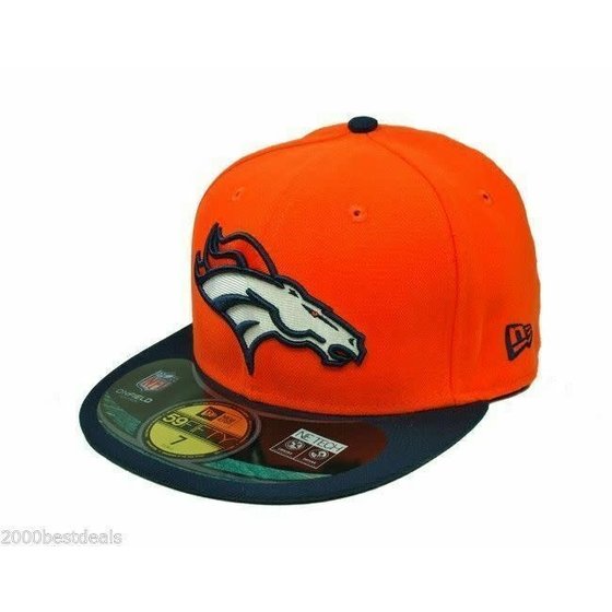 New Era Denver Broncos New Era Shader Melt Fitted 5950 Melton  Graphite/Orange