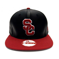 New Era USC Trojans New Era P Smoothly Stated Snapback 950 Black/Cardinal OSFM