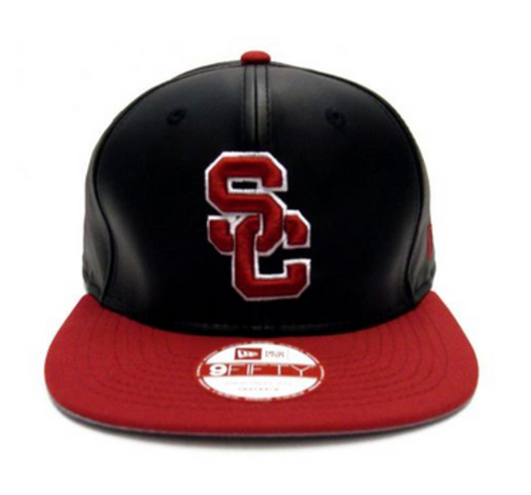 New Era USC Trojans New Era P Smoothly Stated Snapback 950 Black/Cardinal OSFM