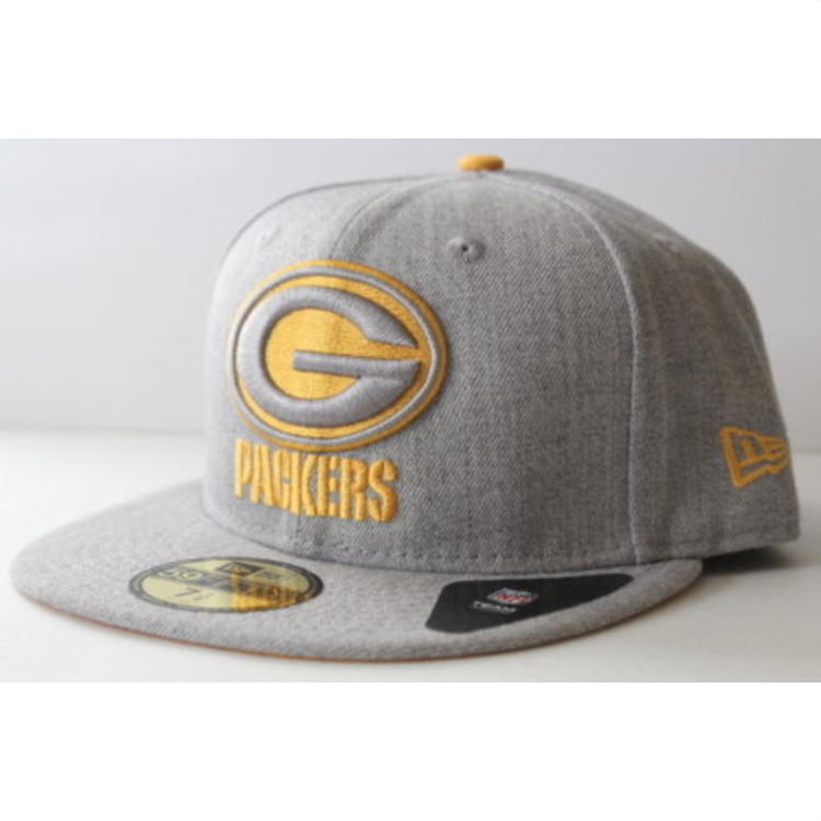 New Era Green Bay Packers Heather Gray Gold