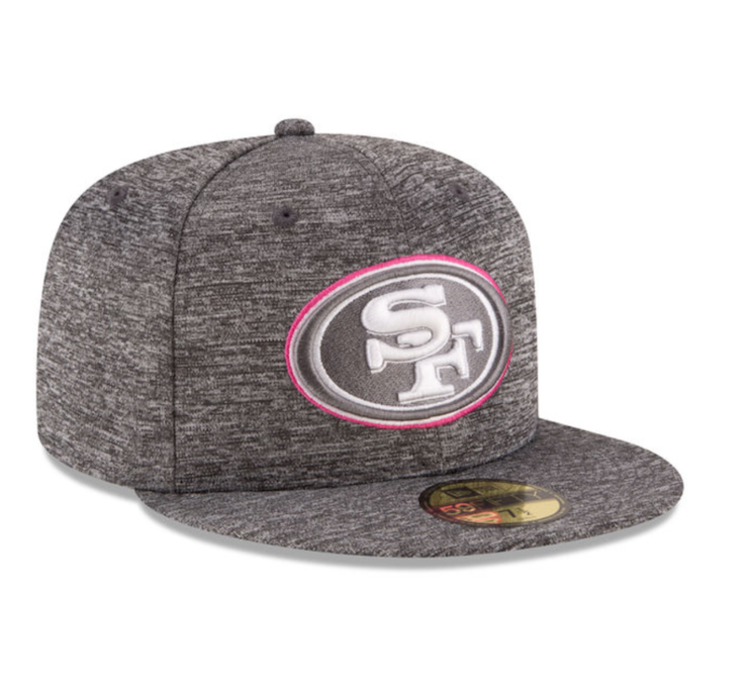 New Era 49ers 2016 BCA Heather Gray Pink