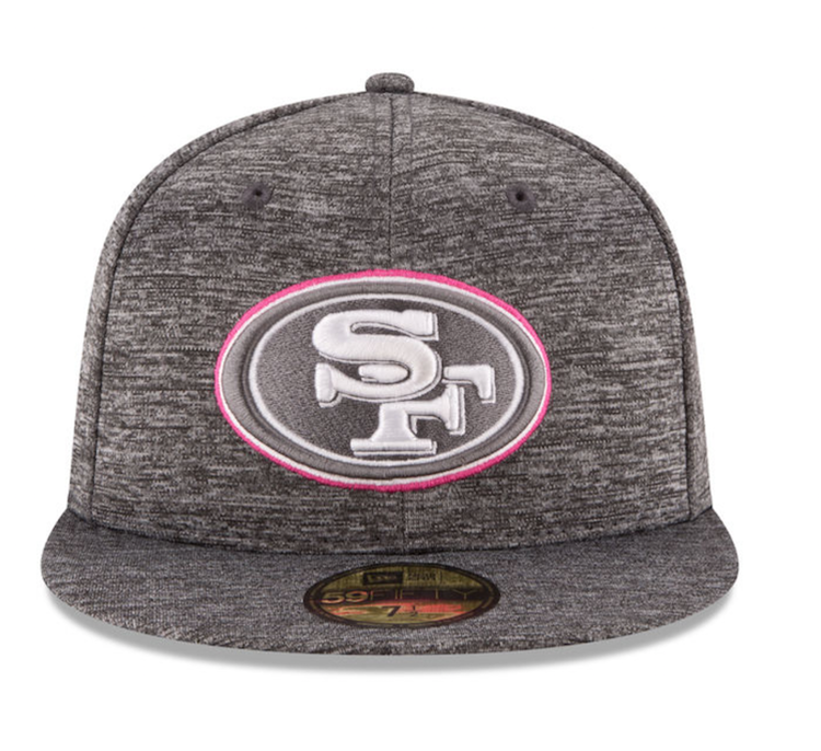 New Era 49ers 2016 BCA Heather Gray Pink