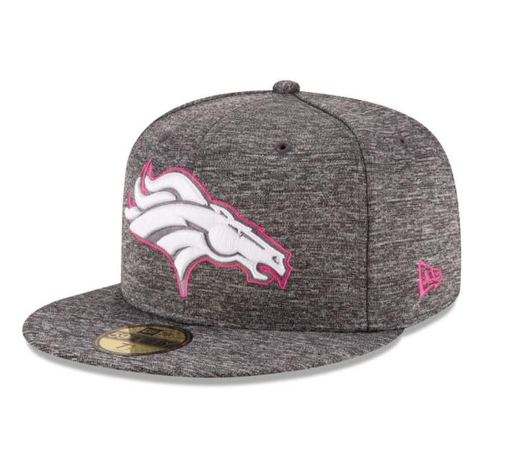 New Era Denver Broncos 2016 BCA Heather Gray Pink