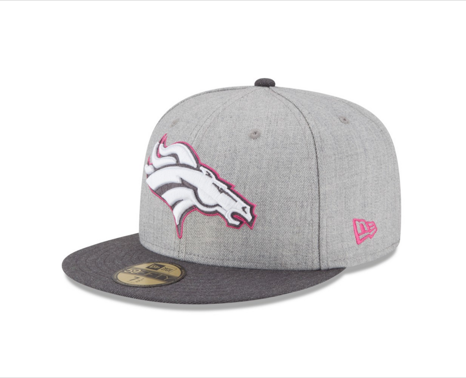 KTZ Women's Denver Broncos Breast Cancer Awareness 9twenty Cap in Gray for  Men