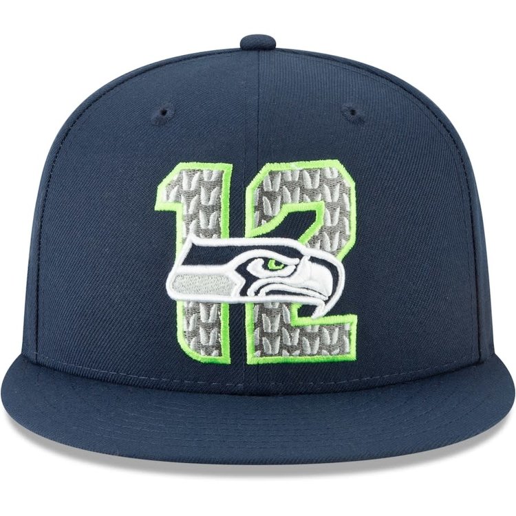 New Era Seattle Seahawks New Era 2019 Official Draft Fitted 5950 Blue