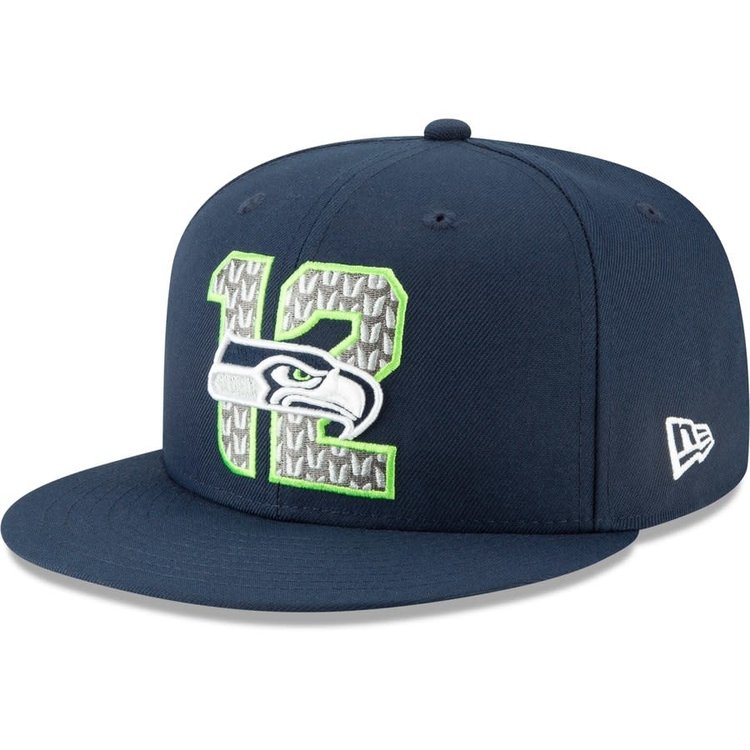 New Era Seattle Seahawks New Era 2019 Official Draft Fitted 5950 Blue
