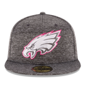 New Era Philadelphia Eagles Breast Cancer Awareness On-Field 59FIFTY Fitted  Performance Hat - Black