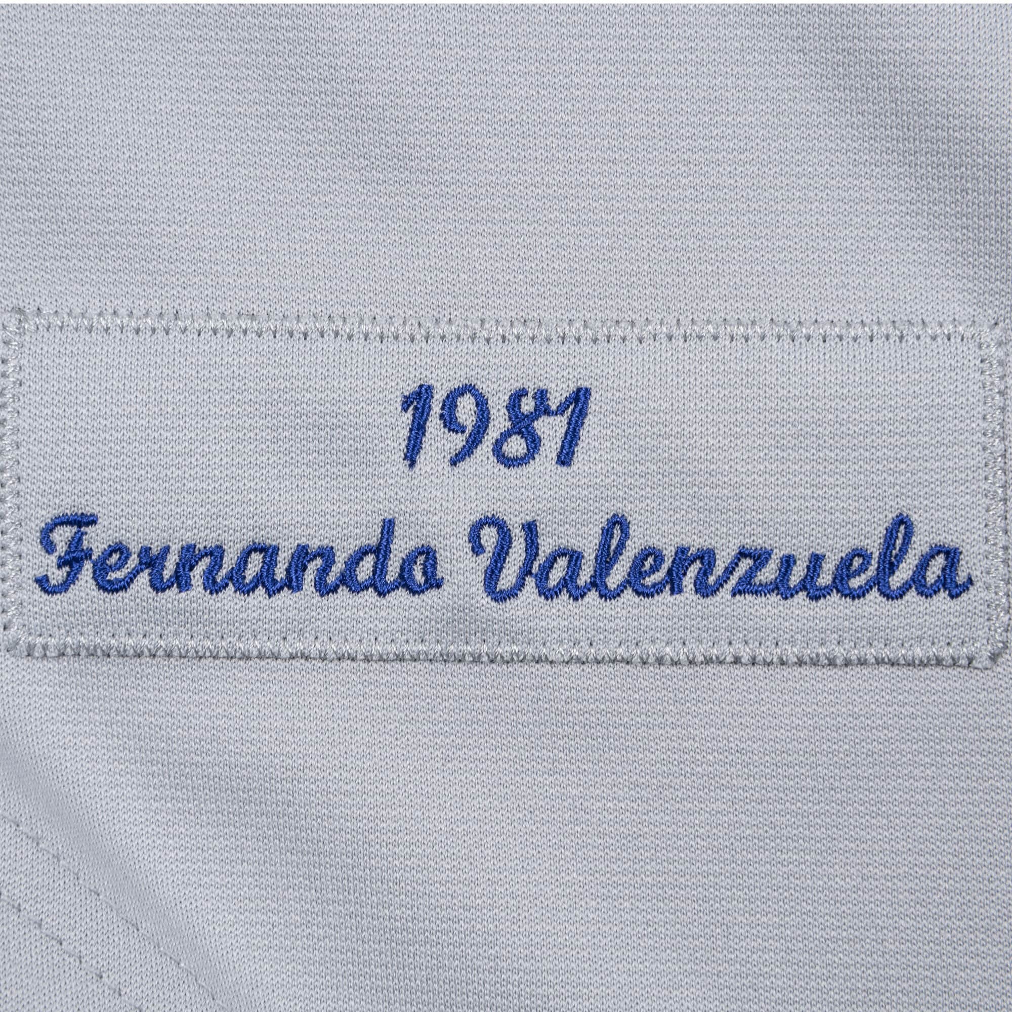 MLB Los Angeles Dodgers Men's M&N Authentic 1981 Fernando Valenzuela #34  Jersey Gray - The Locker Room of Downey