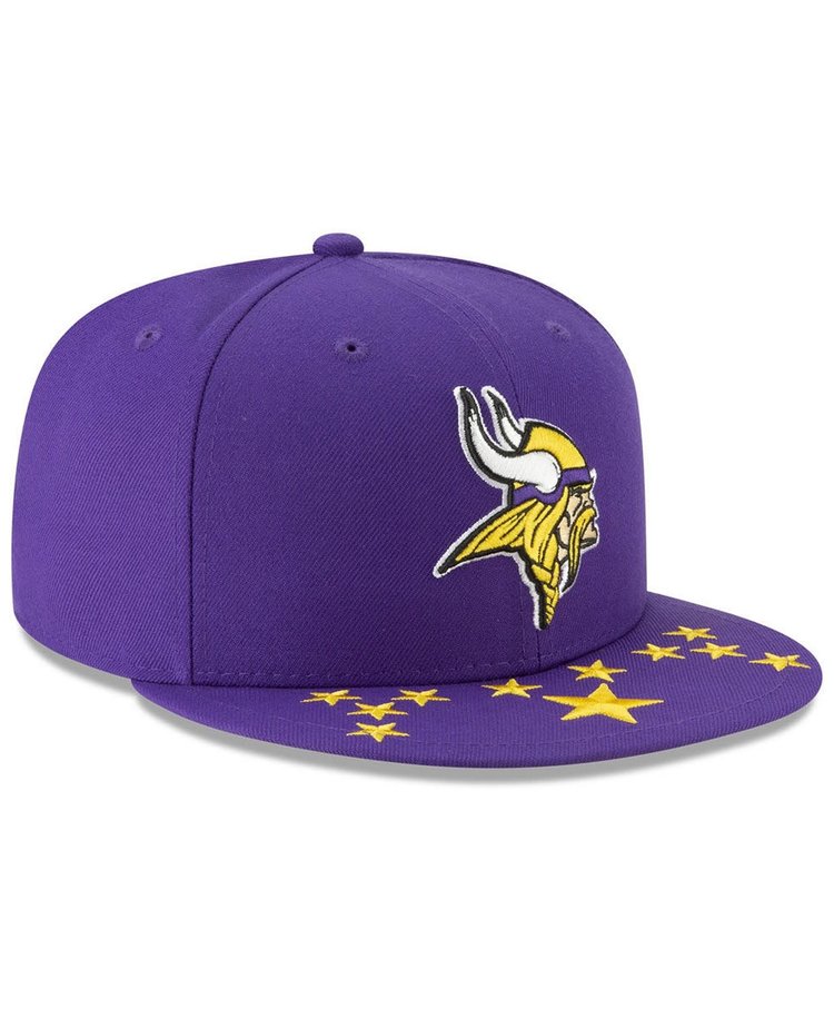 New Era Minnesota Vikings New Era 2019 Official Draft Fitted 5950 Purple
