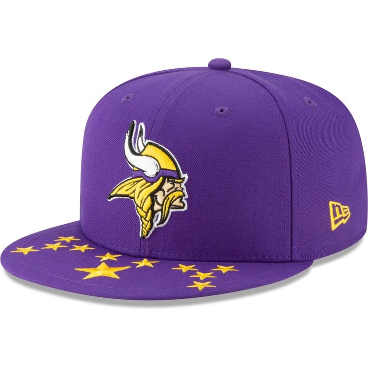 New Era Minnesota Vikings New Era 2019 Official Draft Fitted 5950 Purple