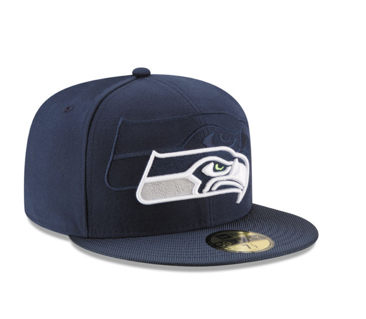 New Era Seattle Seahawks New Era 2016 On Field Fitted 5950 Blue