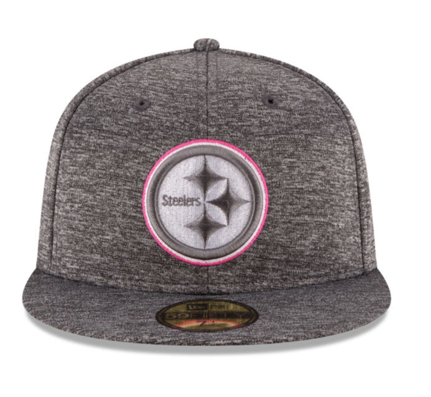 Pittsburgh Steelers breast cancer cap (OS) Pittsburgh Steelers 2025 CRUCIAL CATCH A-FRAME SNAPBACK Hat main image 4