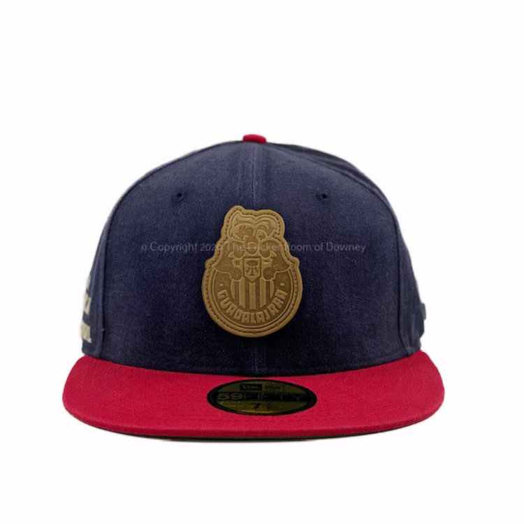 New Era Liga MX Chivas Retro Leather Patch Navy/Red