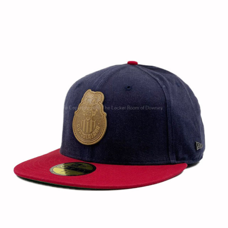New Era Liga MX Chivas Retro Leather Patch Navy/Red