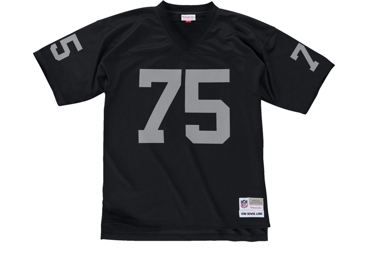 Mitchell and Ness Los Angeles Raiders Men's Mitchell & Ness 1988 Howie Long #75 Jersey Black