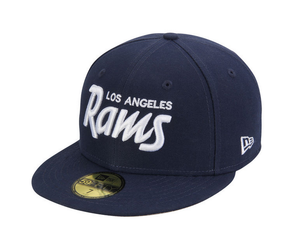 LA Rams New Era Skull Logo Fitted 5950 Navy - The Locker Room of Downey