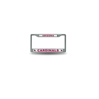 Rico Industries NFL Arizona Cardinals Rico Chrome License Frame White