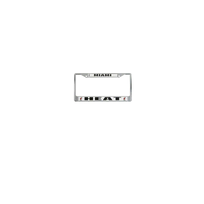 Rico Industries NBA Miami Heat Rico Chrome License Frame White