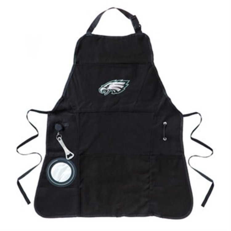 Evergreen Black Grilling Apron - Eagles