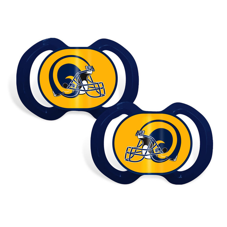 Baby Fanatics 2-Pack Pacifier NFL Rams Throwback
