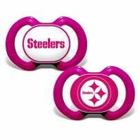 Baby Fanatics 2-Pack Pink Pacifier NFL Steelers