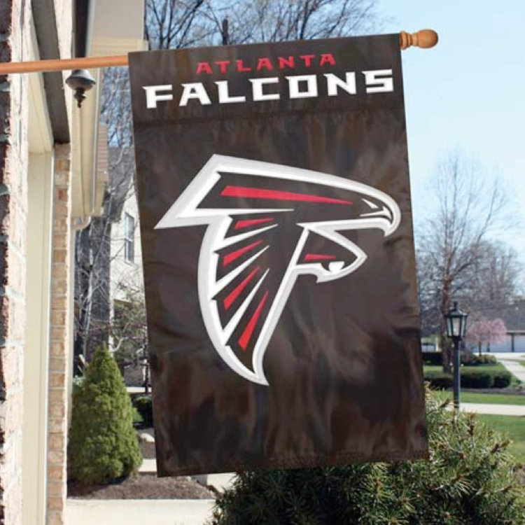 Party Animal, Inc. 2-Sided Applique Banner Flag NFL Atlanta Falcons