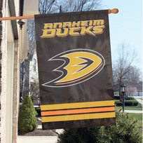 Party Animal, Inc. 2-Sided Applique Banner Flag NHL Anaheim Ducks