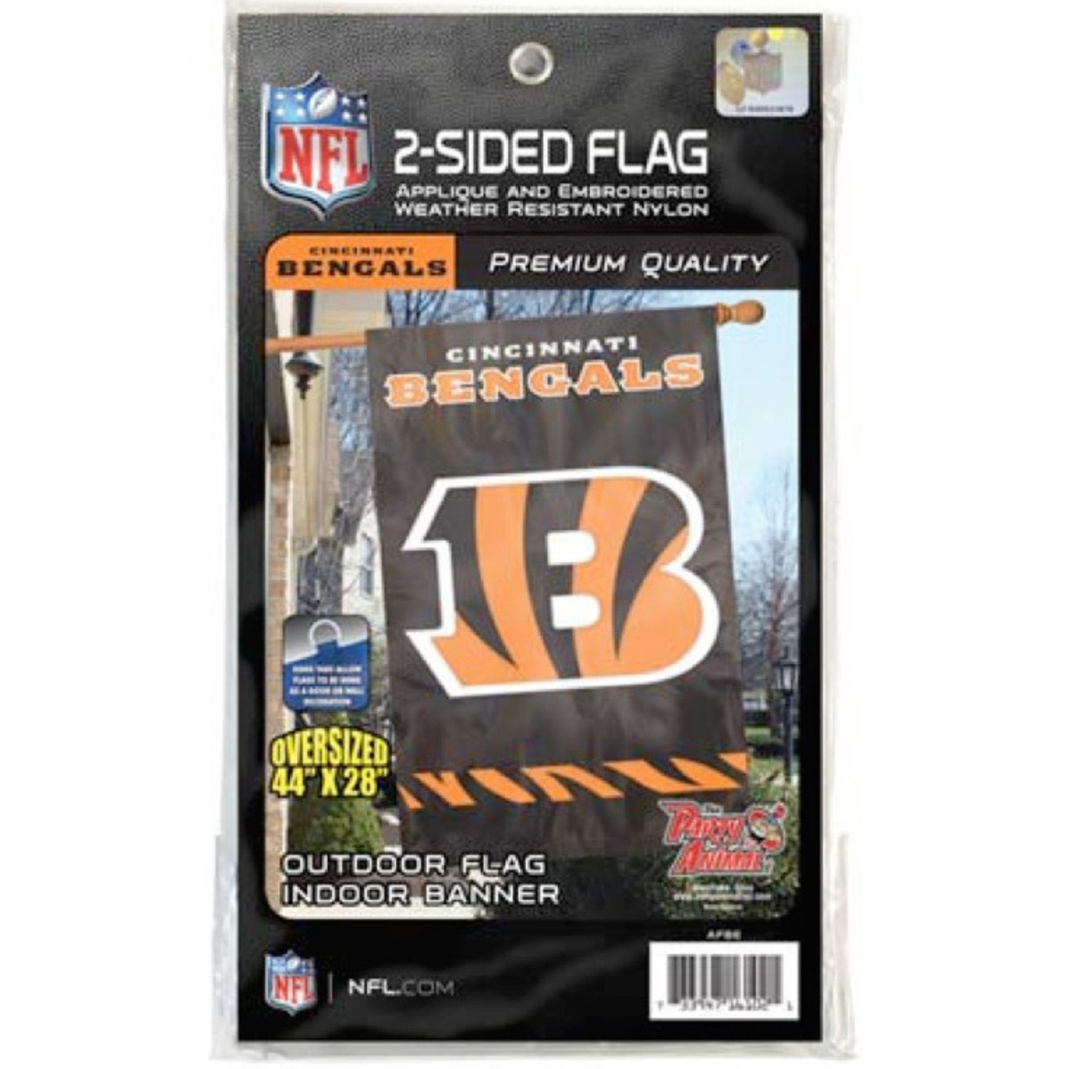 2-Sided Applique Banner Flag NFL Cincinnati Bengals - The Locker Room of  Downey