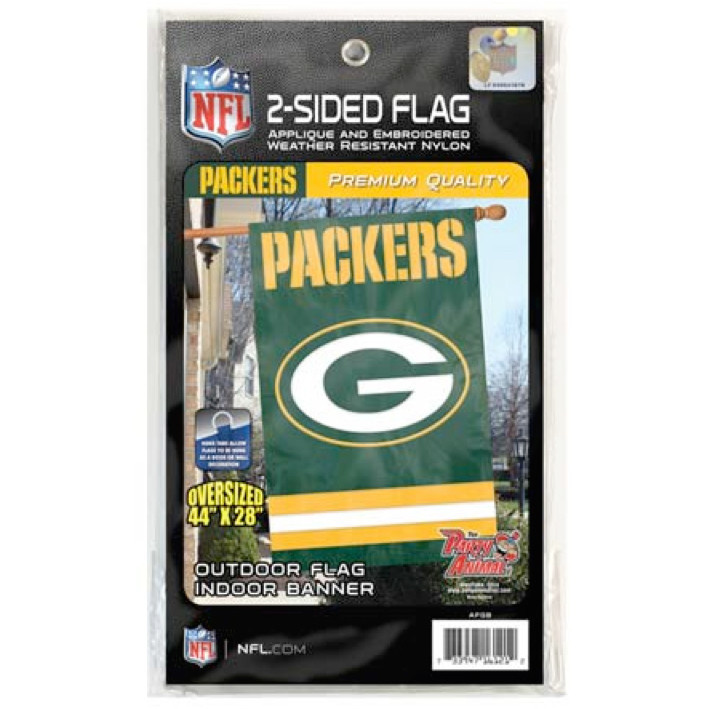 2-Sided Applique Banner Flag NFL Green Bay Packers - The Locker Room of ...
