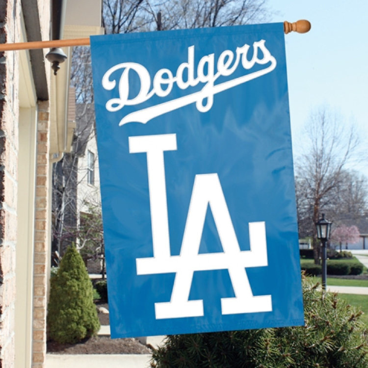 Party Animal, Inc. 2-Sided Applique Banner Flag MLB Los Angeles Dodgers