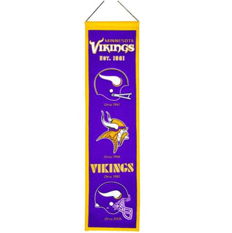 Winning Streak Sports NFL Minnesota Vikings Heritage Banner