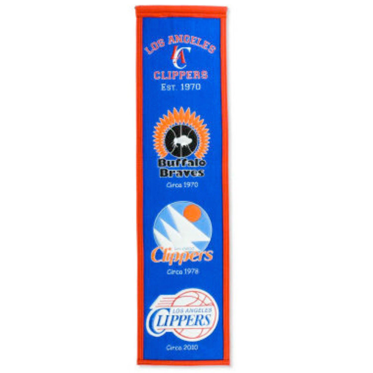 Winning Streak Sports NBA Los Angeles Clippers Heritage Banner