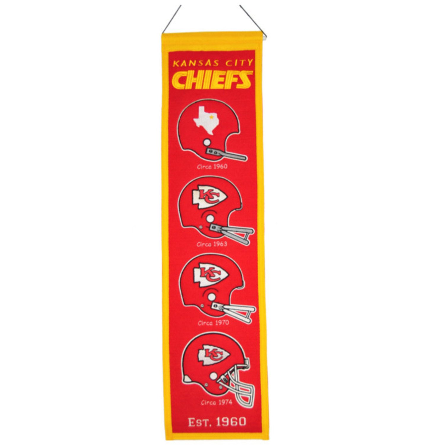 Kansas City Chiefs NFL Straw Hat Ornament