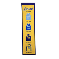 Winning Streak Sports NBA Los Angeles Lakers Fan Favorite Heritage Banner Gold