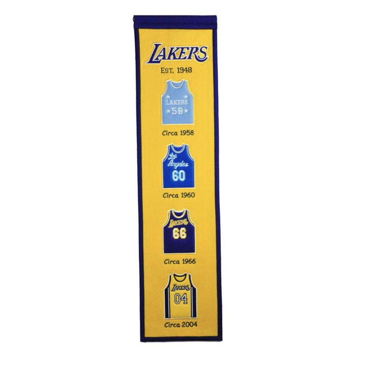 Winning Streak Sports NBA Los Angeles Lakers Fan Favorite Heritage Banner Gold