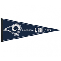 Wincraft NFL Rams Logo SB53 Bound Premium Pennant